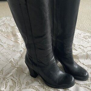 Lucky Brand Black Leather Boots